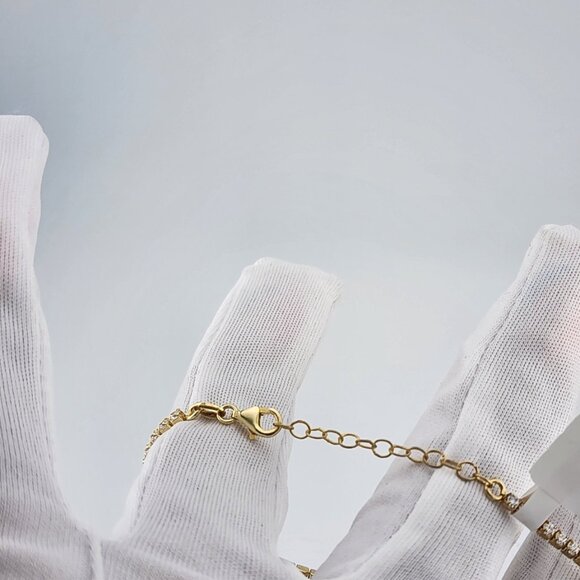 New Sterling Silver 925 Multi Star Link Bracelet – Modern Celestial Design - Picture 7 of 8